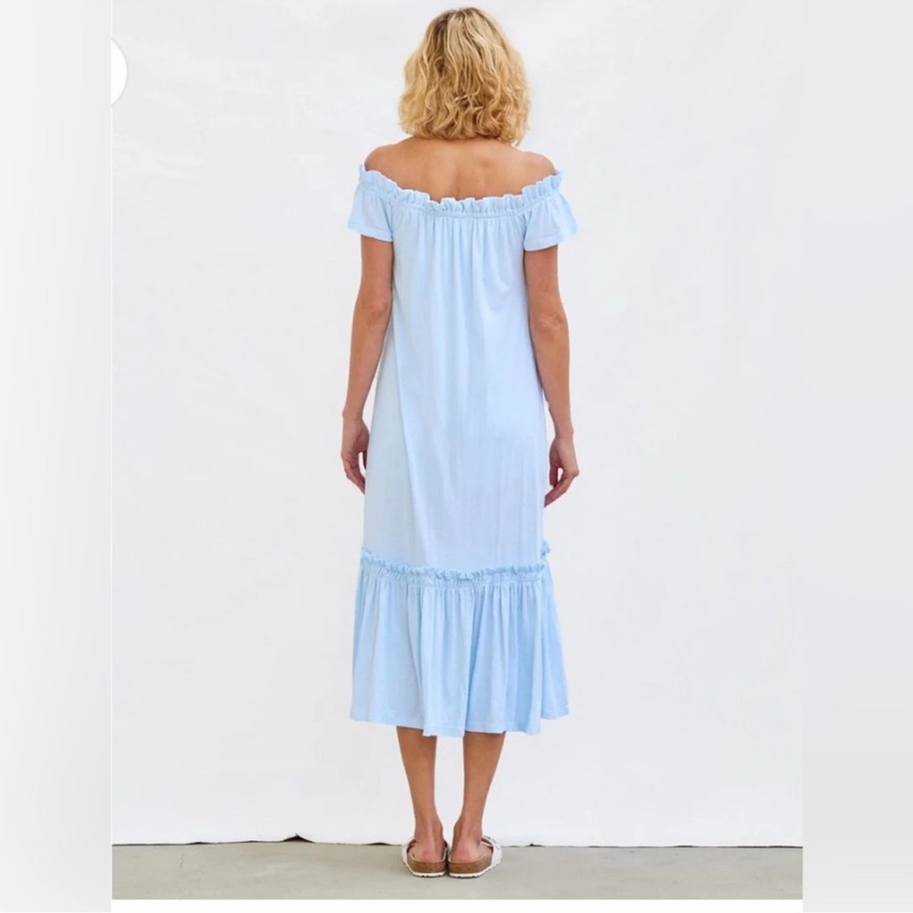 Sundry Sun Kissed Off the Shoulders Ruffle Midi dress - Picture 4 of 13